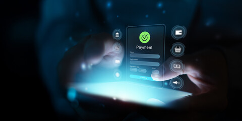 Digital Payment Confirmation Screen for Financial Services Platforms.