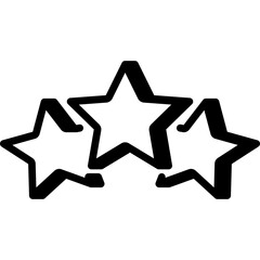 Three Stars Rating Icon