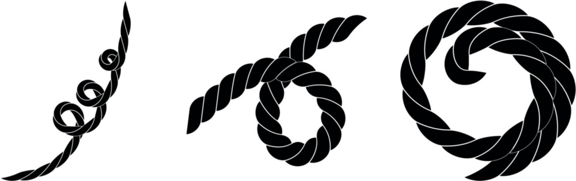 Decorative rope designs and swirls