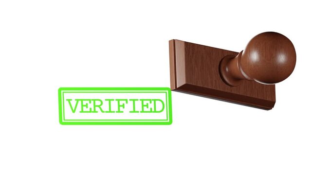 3D Verified Stamp Animation | Alpha Loop