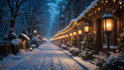 christmas tree in the city