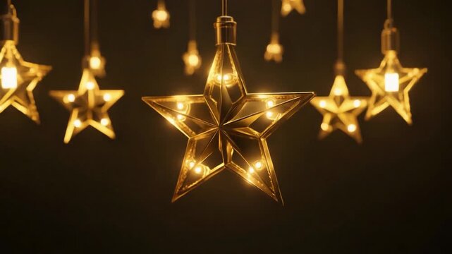 golden christmas star