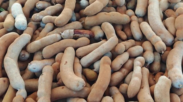 Sweet tamarind in the market.