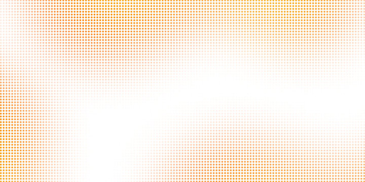Transparent soft orange halftone dot pattern