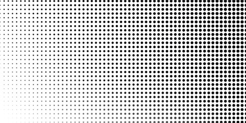 Basic halftone dots effect in black and white color. Halftone effect. Dot halftone. Black white halftone.Background with monochrome dotted texture. Polka dot pattern