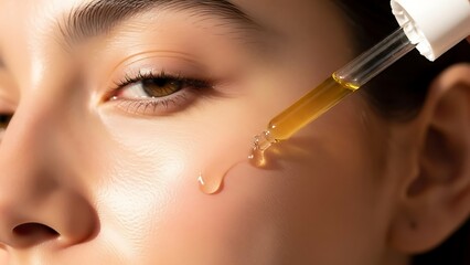 Skincare Serum Application