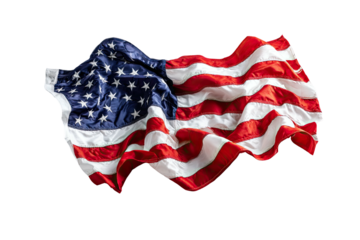 A billowing fabric representation of a nation's colors, patterns, and symbols