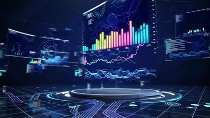 Exploring data visualization in a modern digital environment with graphs and charts - Powered by Adobe