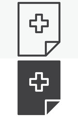 Add file line and solid vector icon set