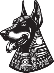 Dobermann Dog Vector	