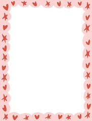 Obraz premium frame of red hearts