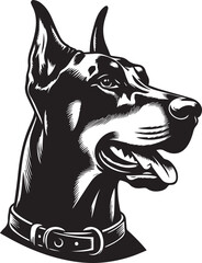 Dobermann Dog Vector	