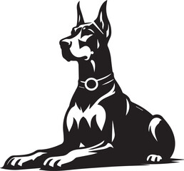 Dobermann Dog Vector	