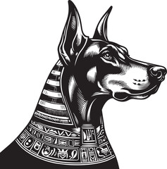 Dobermann Dog Vector	