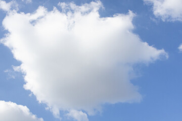 White Cloudy On Blue Sky