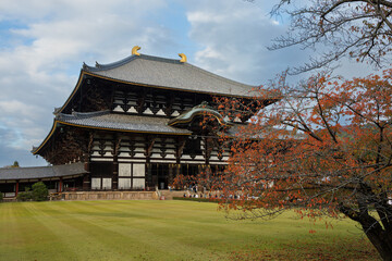 Traditional Japanese Temple With Grand Wooden Architecture, Sacred Grounds, And Scenic Courtyard....