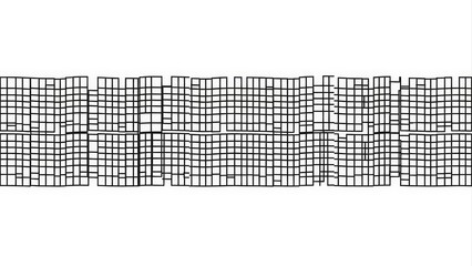 Abstract Geometric Pattern of Interconnected Squares and Rectangles.
