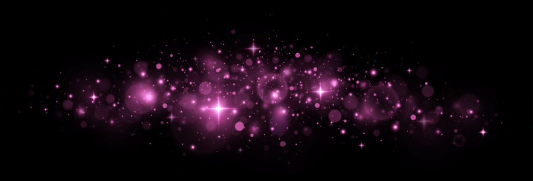 Shimmering Christmas flare with bright stardust particles.