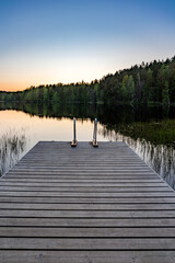 Obraz premium pier in the lake