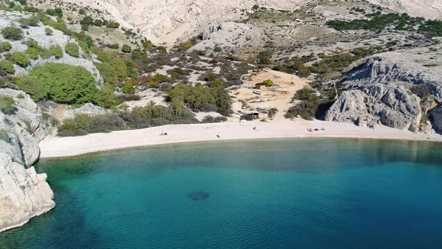 Barren coastal landscape in Croatia
