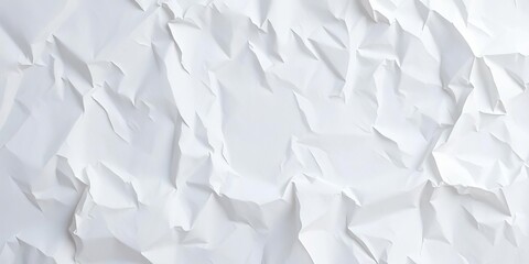 Fototapeta premium Delicate, crinkled sheet of white tissue paper, subtly textured, minimal, background