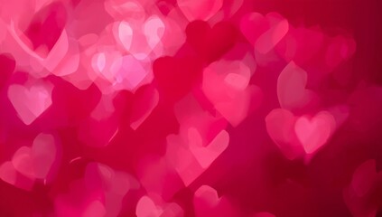 Abstract heart bokeh background valentines day design
