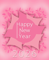 happy new year 2026 greetings card design. © manoj