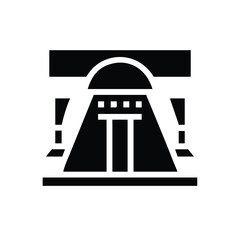 Iconic silhouette of a Japanese cultural gate