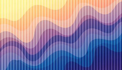 Abstract texture background with colorful gradient waves and vertical line pattern