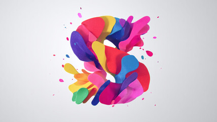 Fototapeta premium abstract watercolor background with splashes