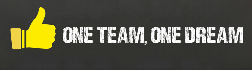 Fototapeta premium one team, one dream 