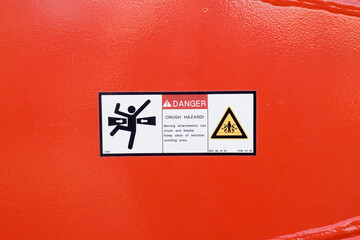 Warnhinweis Baumaschine 6