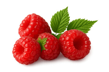 raspberries PNG for decoration or mockup 