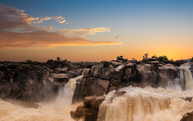 sunrise over the river