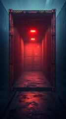 Create a minimalist industrial depiction of a shipping wallpaper