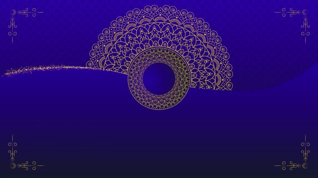 Ramadan Mandala Animation Video with Islamic Ornament and Arabic Pattern
