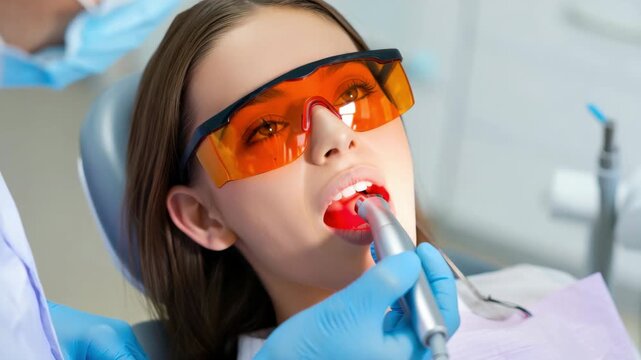 Red light therapy (PBM) in modern dentistry faster healing, inflammation reduction, pain relief, tissue regeneration, fibroblast activation, post-implant recovery support, dental hygiene improvement