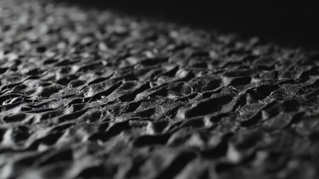 Dark Charcoal Fibrous Material Surface for Backdrop Created from Reprocessed Pulp with Organic Grain and Gritty Industrial Aesthetic Style