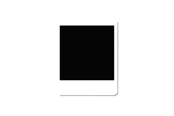 A black square occupies the center of a white background with a gray border.