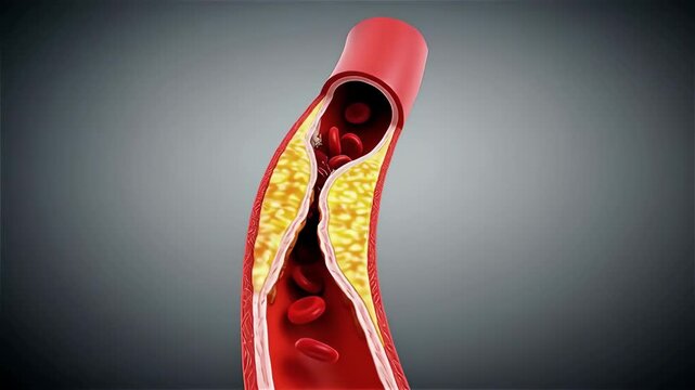 Abstract representation of flowing elements in a dark setting.