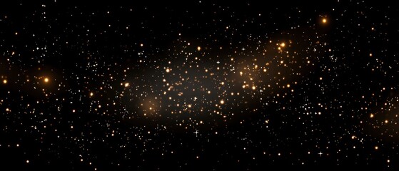 Abstract night sky with sparkling stars background design element