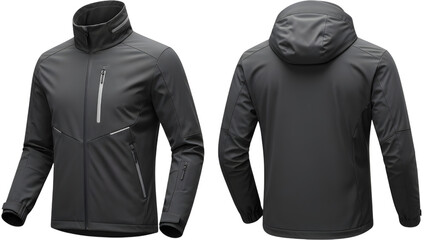 A fashionably dressed man in a black suit and winter jacket stands alone in the cold wearing a hood and hat like a mysterious robber or thief