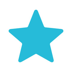 Fototapeta premium Blue Star Icon