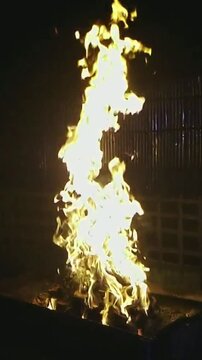 Dynamic burn transition effect with smooth fiery motion, designed for seamless scene changes in films, commercials, and digital media content