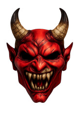 Red  devil mask PNG 