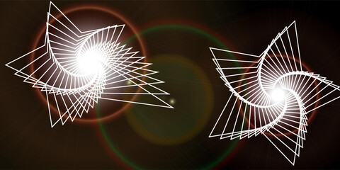 realistic glowing light effect with bright flares, sparkling glares, and shimmering beams. Perfect for sunlight, starlight, fireworks, magic energy, and festive vector designs. Isolated set © AunurRafiq