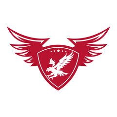 eagle flying sport logo