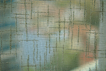 close-up semi-transparent curtain fabric