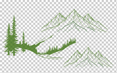 green landscape background