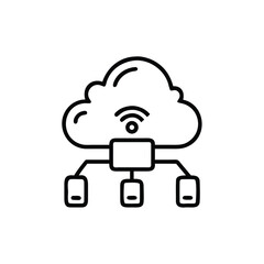 cloud computing concept illustration
